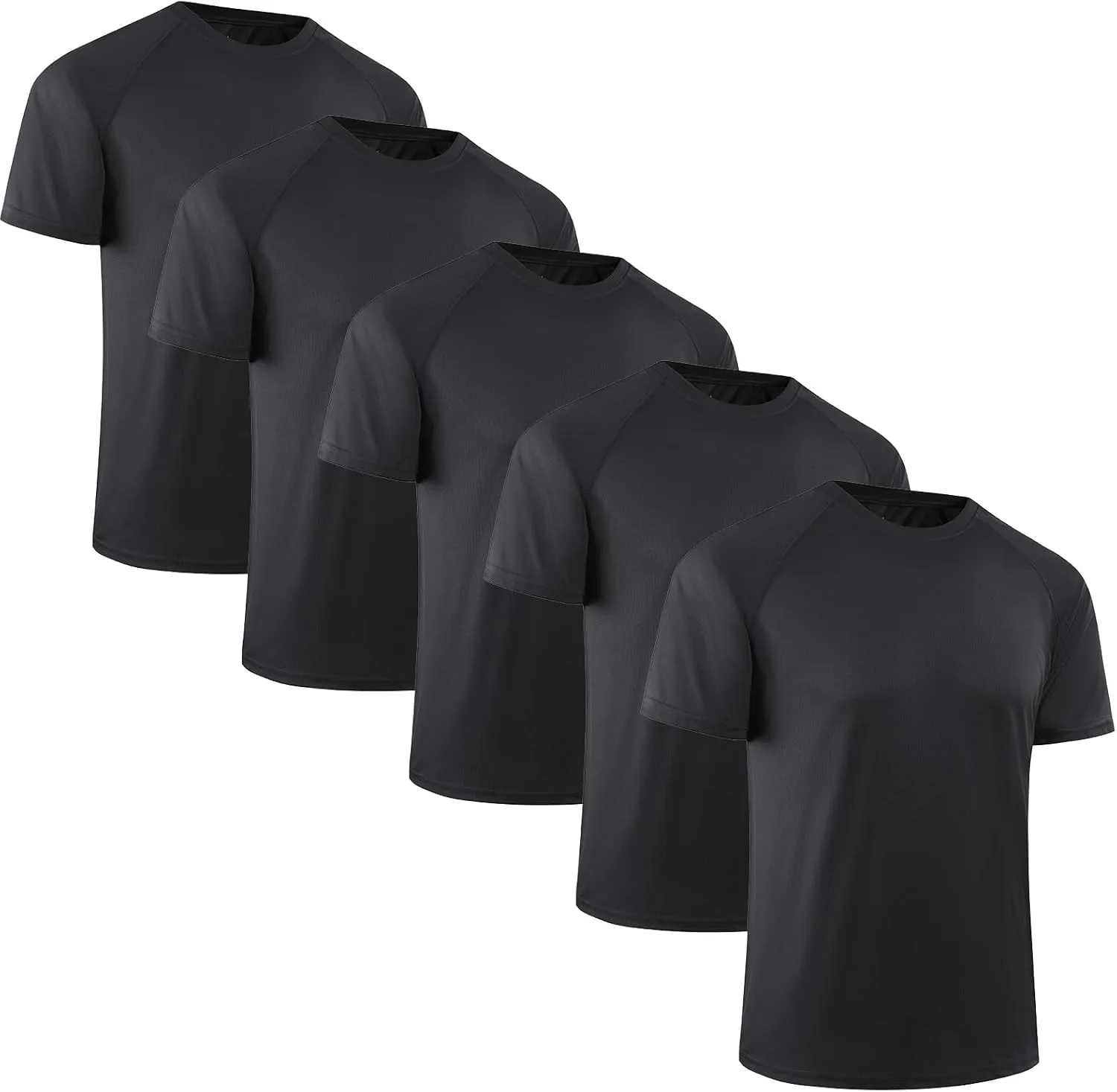 

Мужская спортивная футболка с коротким рукавом Moisture Wicking Dry Fit ZUNXEN