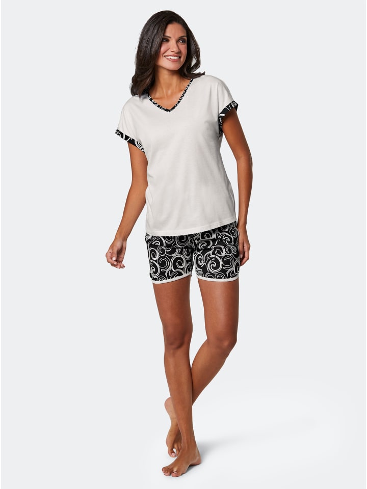 

WITT WEIDEN Короткие шорты с черным и белым принтом