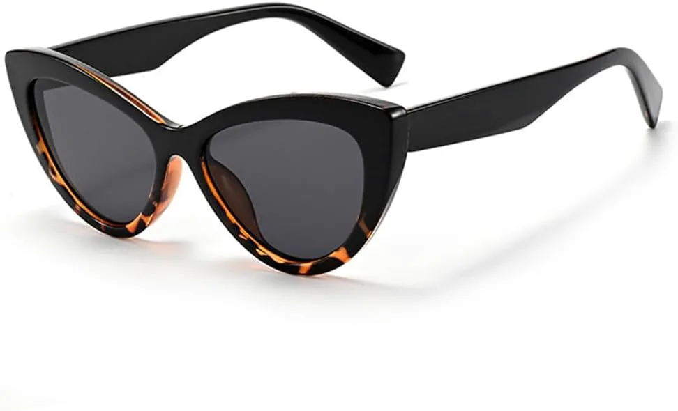 

Солнцезащитные очки UV400 с леопардовым принтом "кошачий глаз" (разноцветные) для женщин и мужчин, для бега и активного отдыха UYPTK, Blackleoaprd-black.