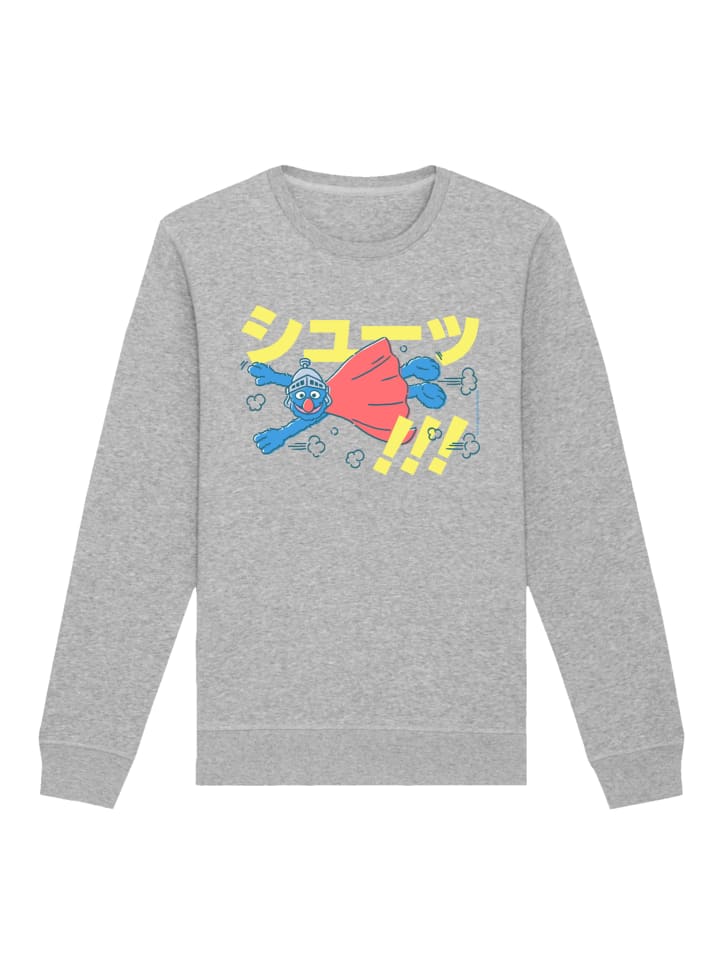 

Толстовка F4NT4STIC Sweatshirt Sesamstraße Supergrobie, пятнистый серый