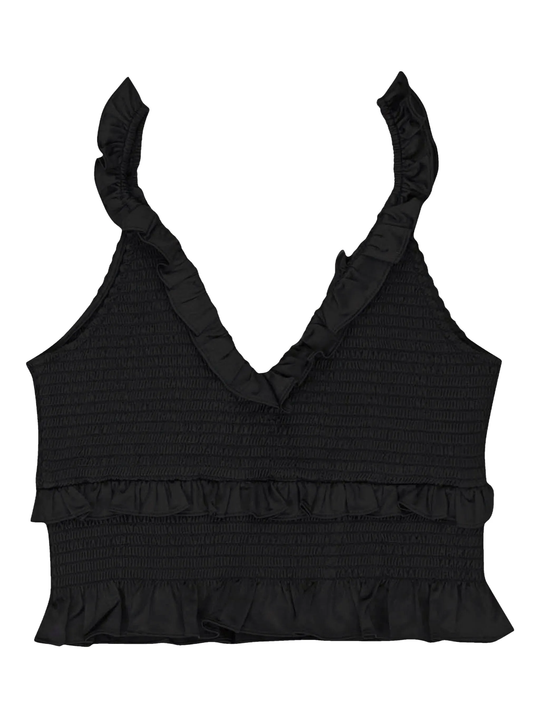 

Атласный топ Callipygian, черный