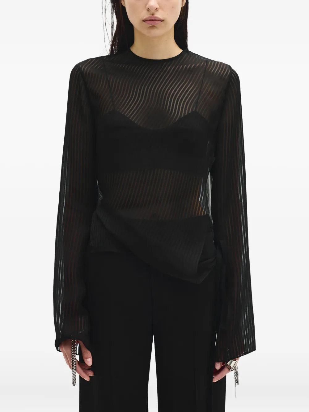 

Блузка Benonia с длинными рукавами Ann Demeulemeester, черный