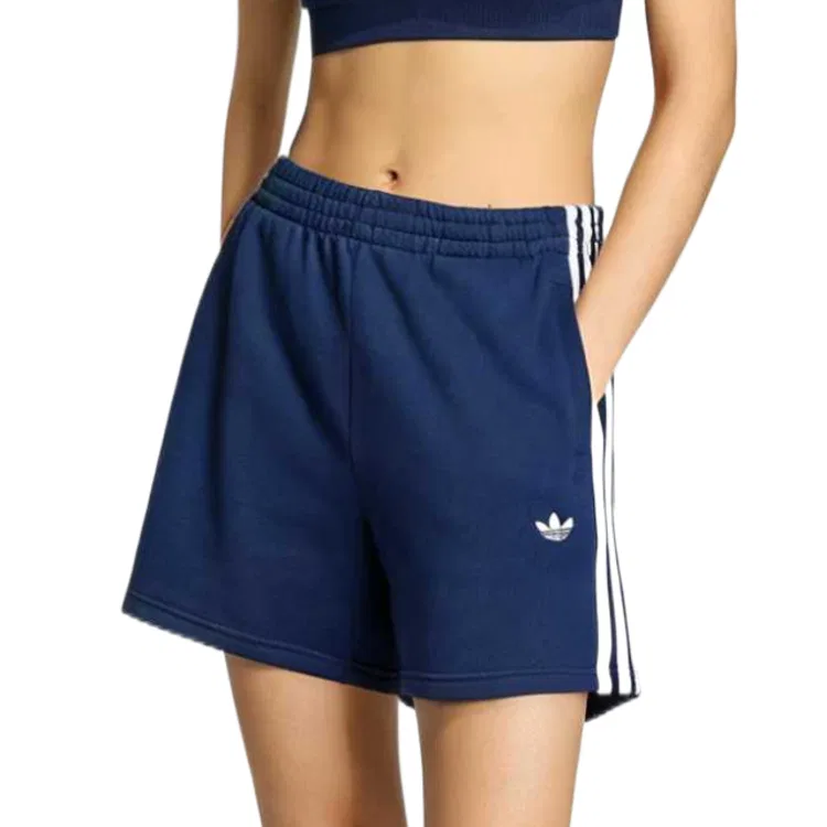 Шорты повседневные Adidas Originals темно-синие с белым