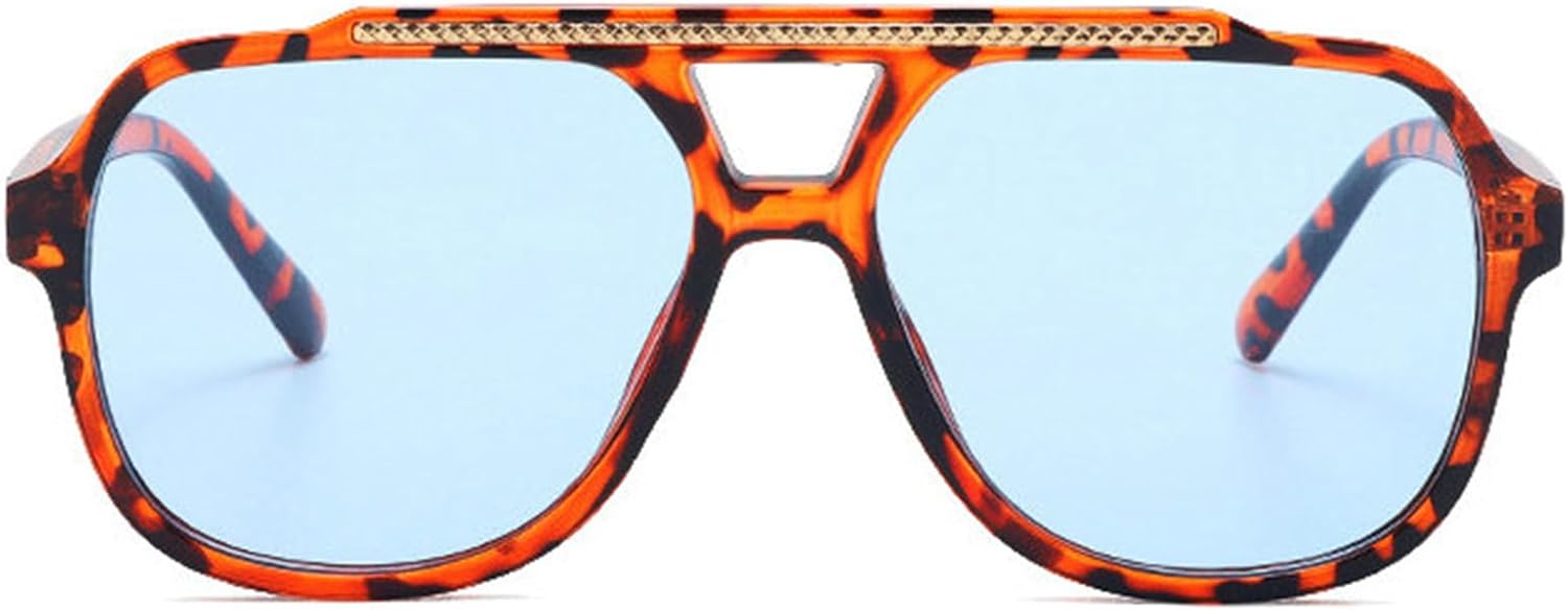 

Солнцезащитные очки Helena Oversized Retro Square для женщин и мужчин, модные винтажные очки, стильные очки для вождения, очки-пилот с защитой от УФ-излучения UV400, C7