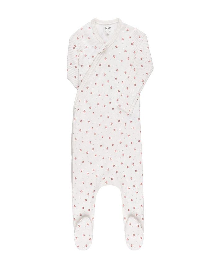 

Унисекс хлопковый комбинезон с молнией и резинкой для малышей - Baby Ely's & Co., розовый