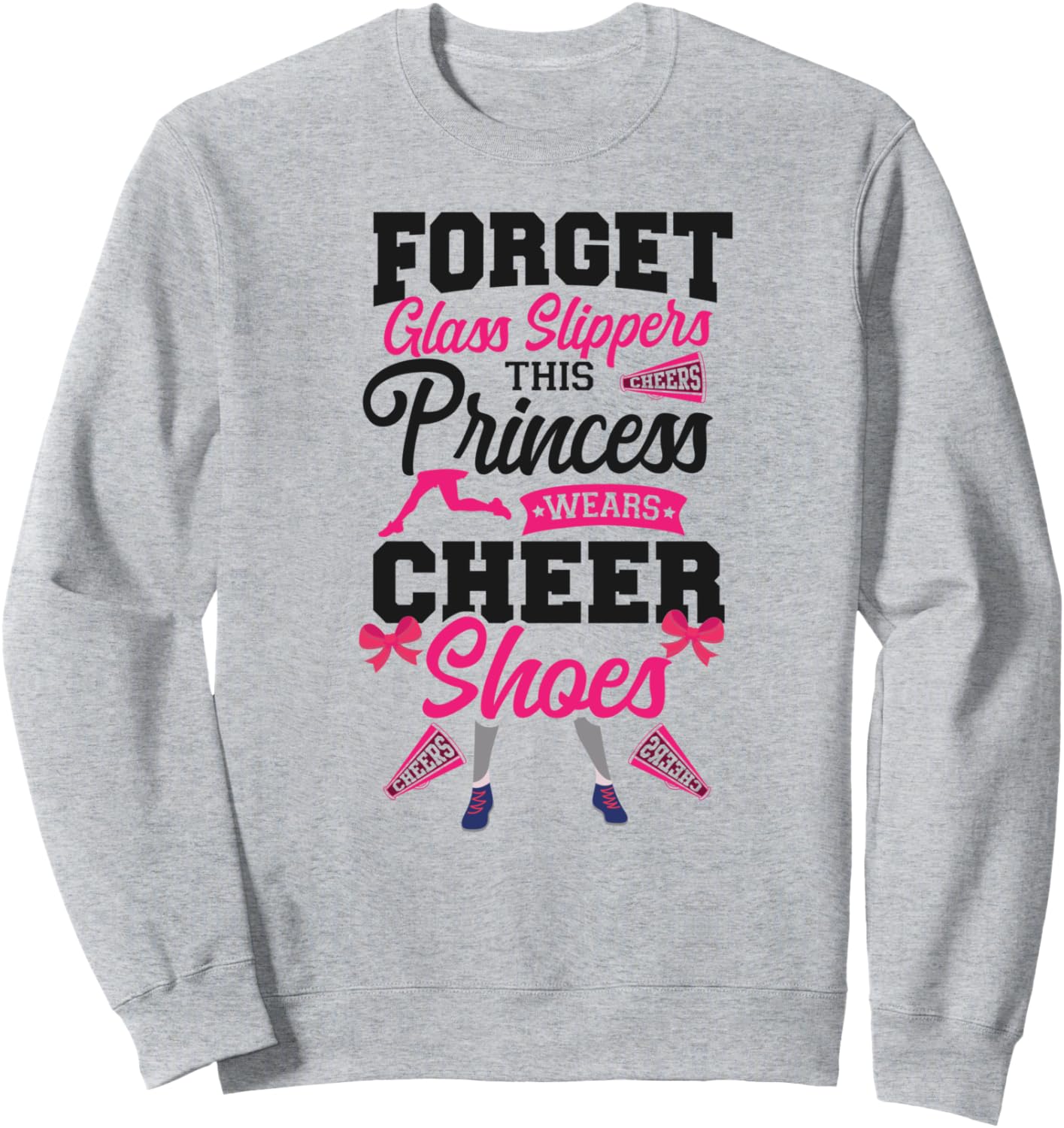 

Черлидинг. Забудьте о хрустальных туфельках, эта толстовка принцессы Cheer Cheerleader Girls Hd0, серый