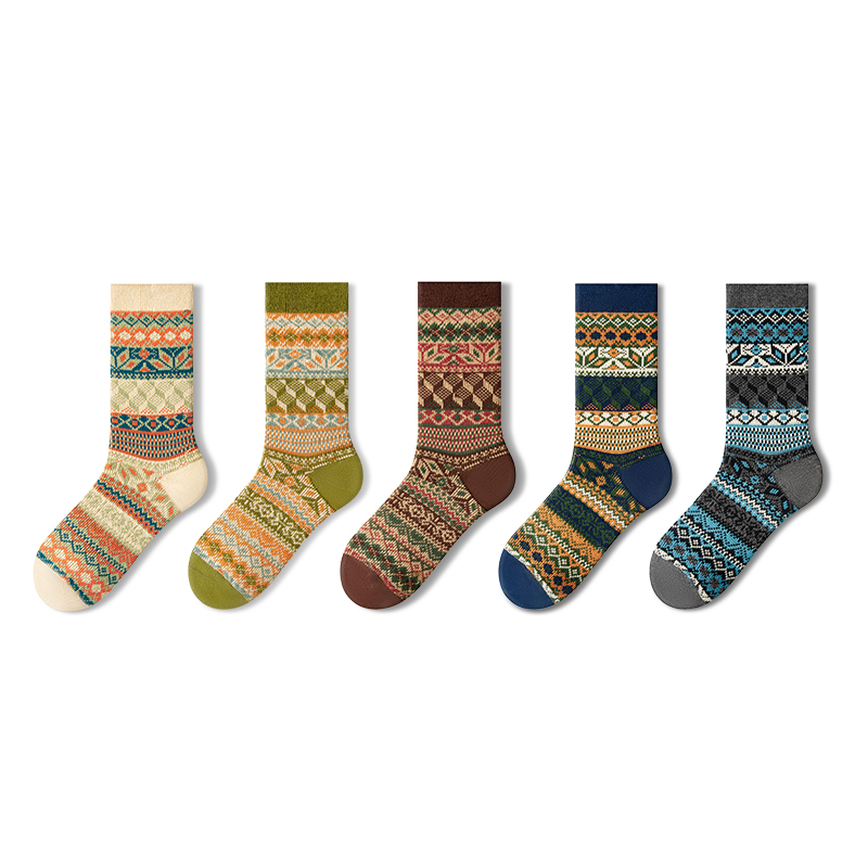 

Носки Crew, мужские, набор из 5 пар Primeet, Men'S Vintage Crew Socks G Set-5 Pack