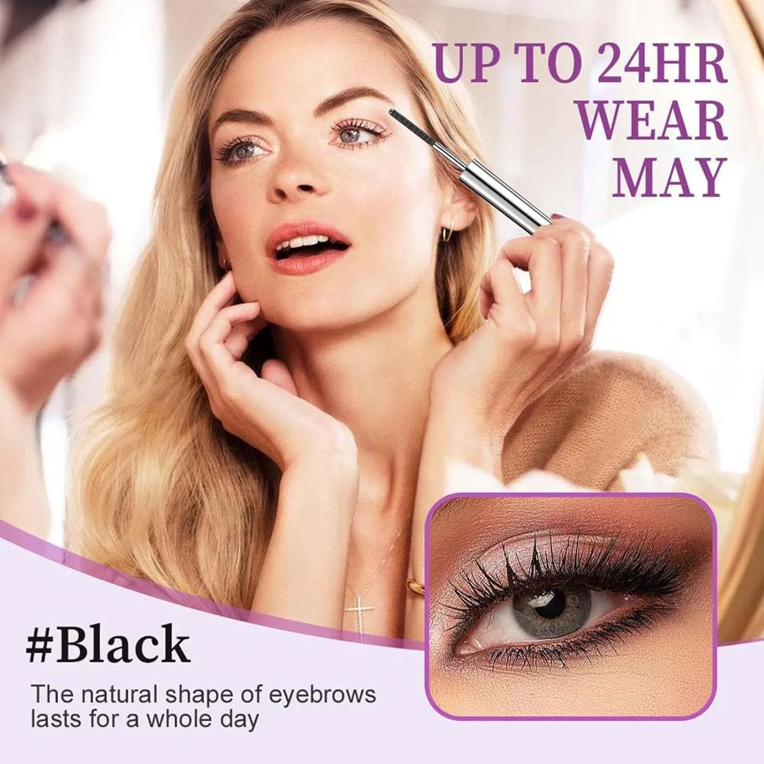 Тушь для ресниц Facelove Iron Eye с металлической щеточкой Generisch, Black — фото 3
