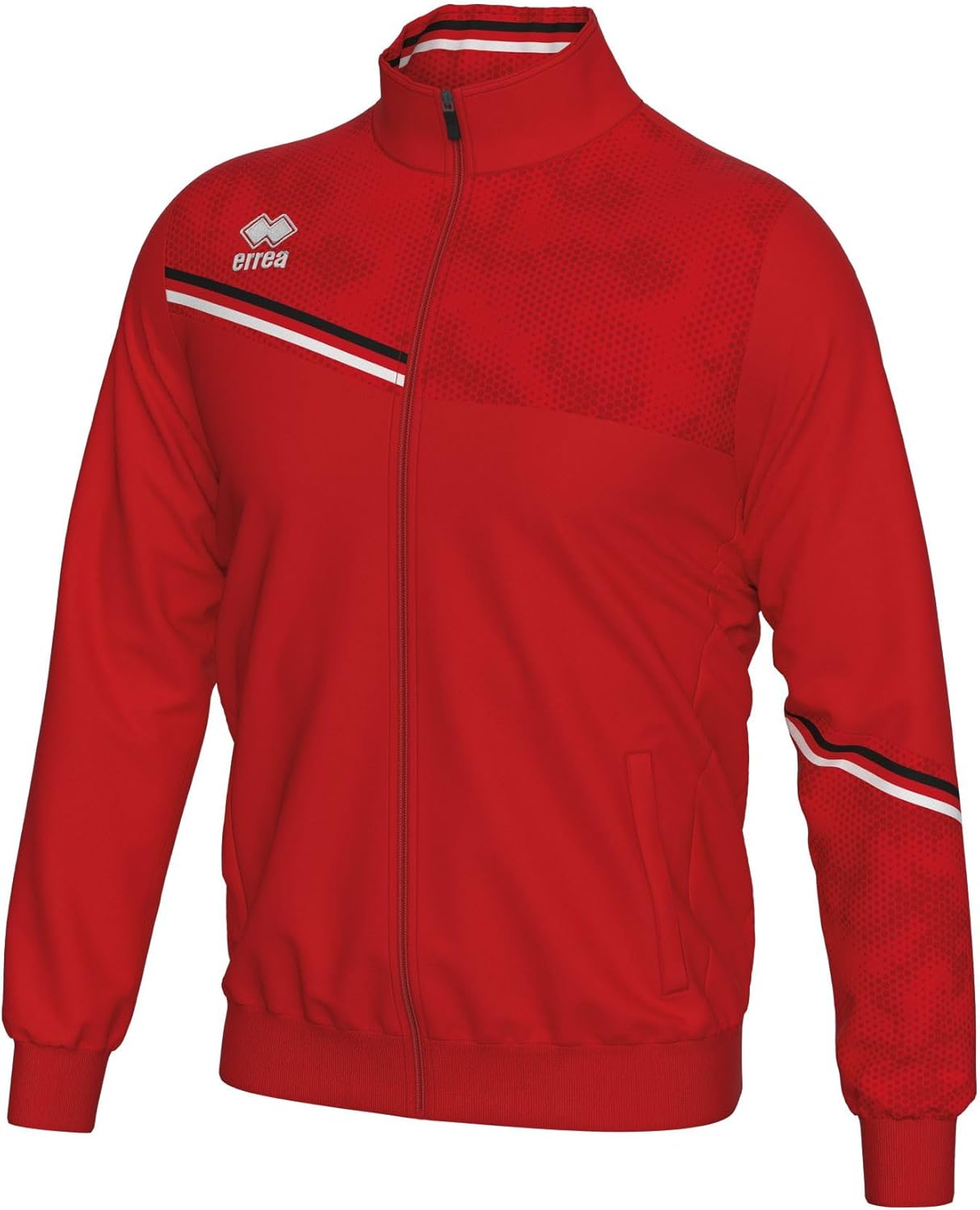 

Мужская толстовка ERREA (ERICK) на молнии, с карманами и антистатическими свойствами , белый/черный/красный