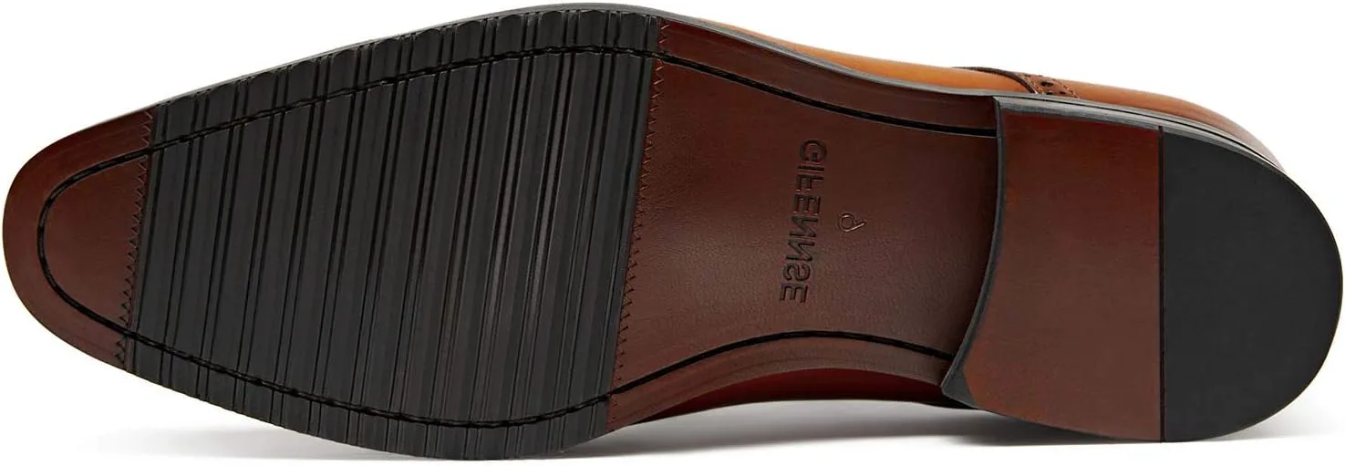 

FRASOICUS Мужские оксфорды из натуральной кожи, темно-коричневый