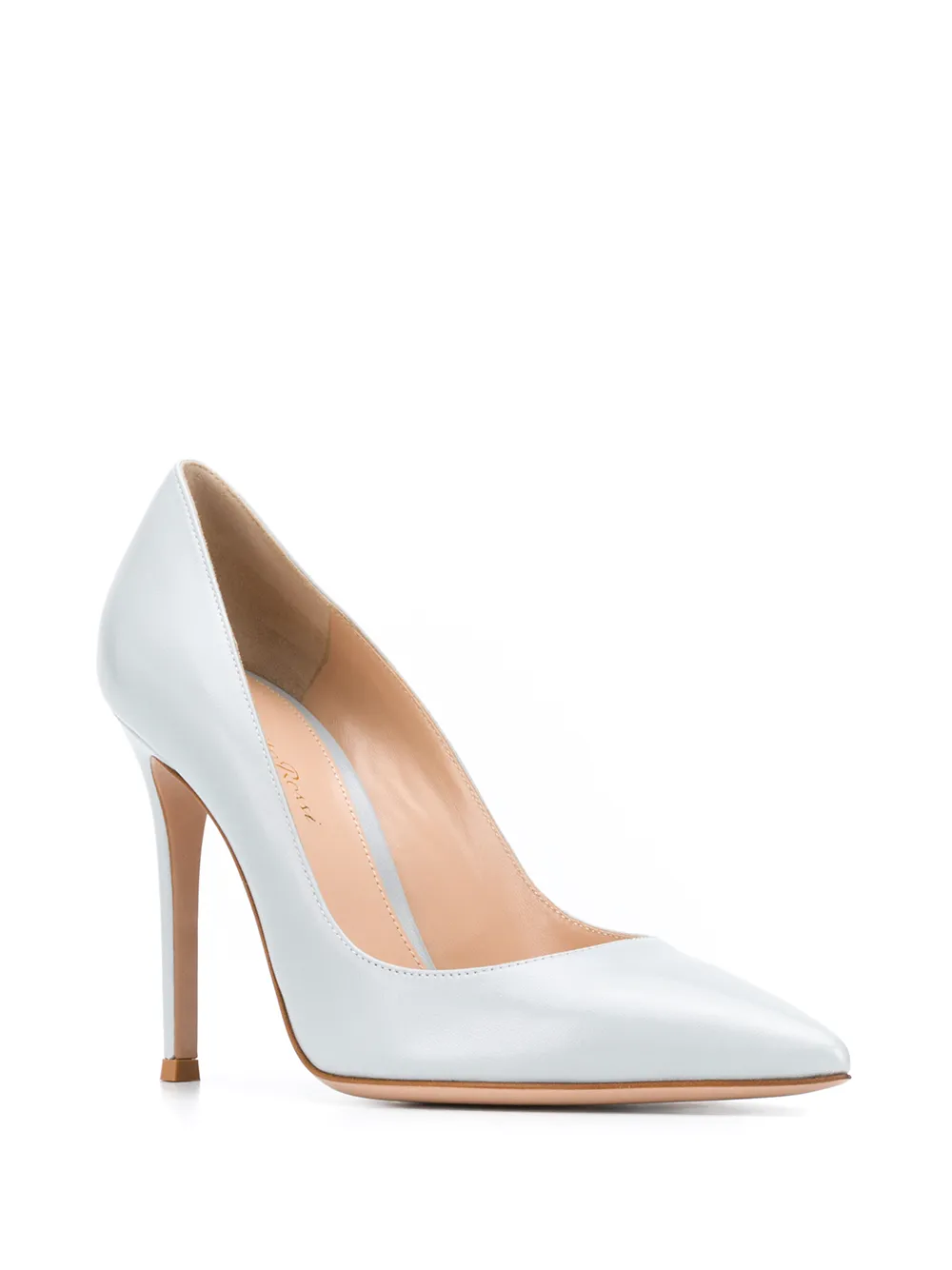 Туфли-лодочки с заостренным носком Gianvito Rossi, синий — фото 2