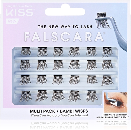 

Пучки накладных ресниц с узлом KISS Falscara Wisp, Bambi 24 szt.