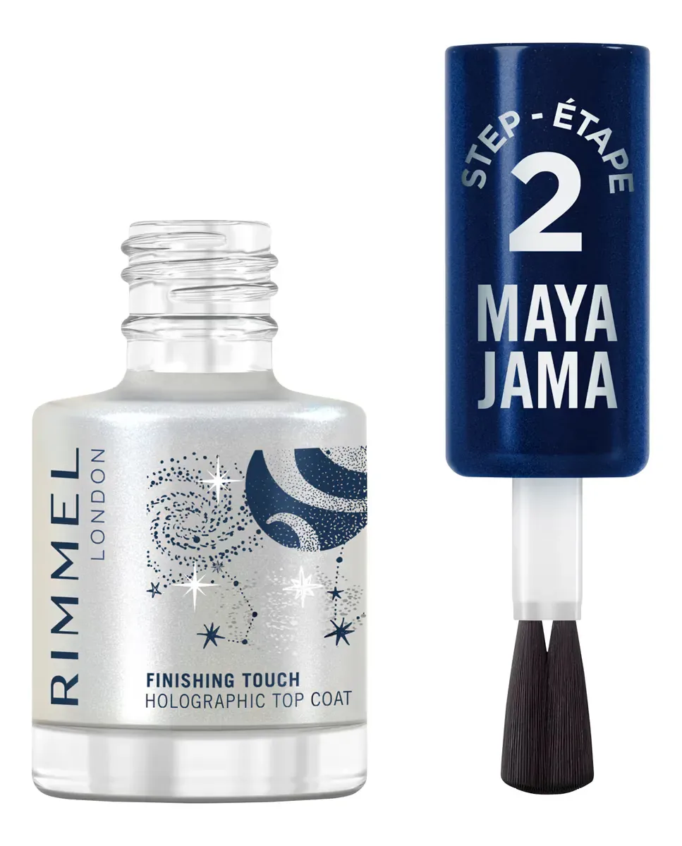 Супер гель верхнее покрытие Rim Maya Jama Nail верхнее покрытие голографический London Rimmel, 425 Holographic — фото 2