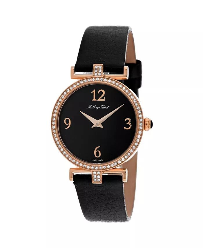 

Женские часы Gaia с черным циферблатом — D587QPN Mathey Tissot, черный