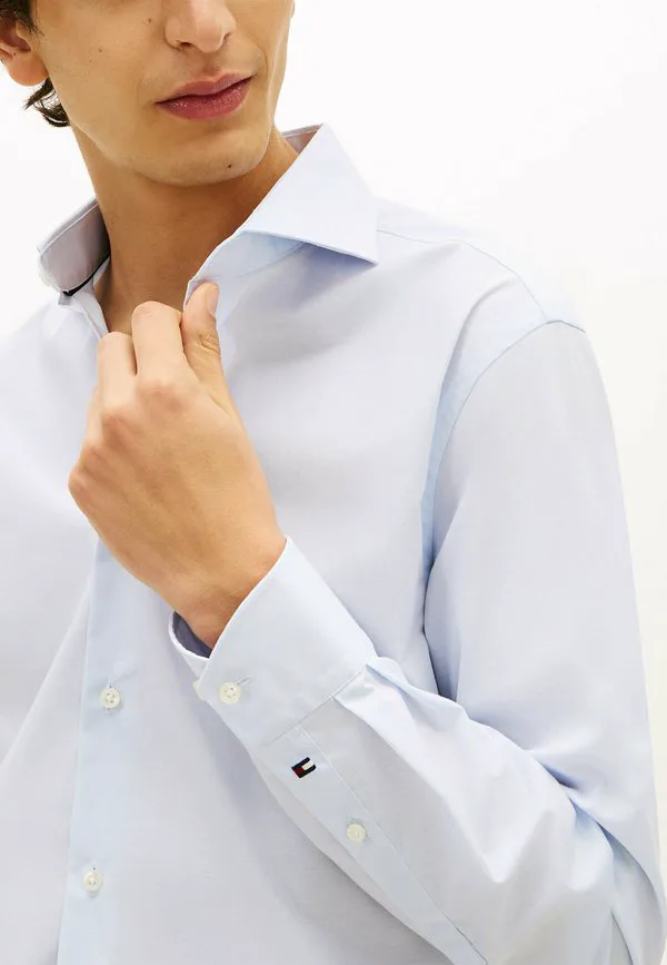 Стильная повседневная рубашка с широкими рукавами Tommy Hilfiger, Sky Blue — фото 4