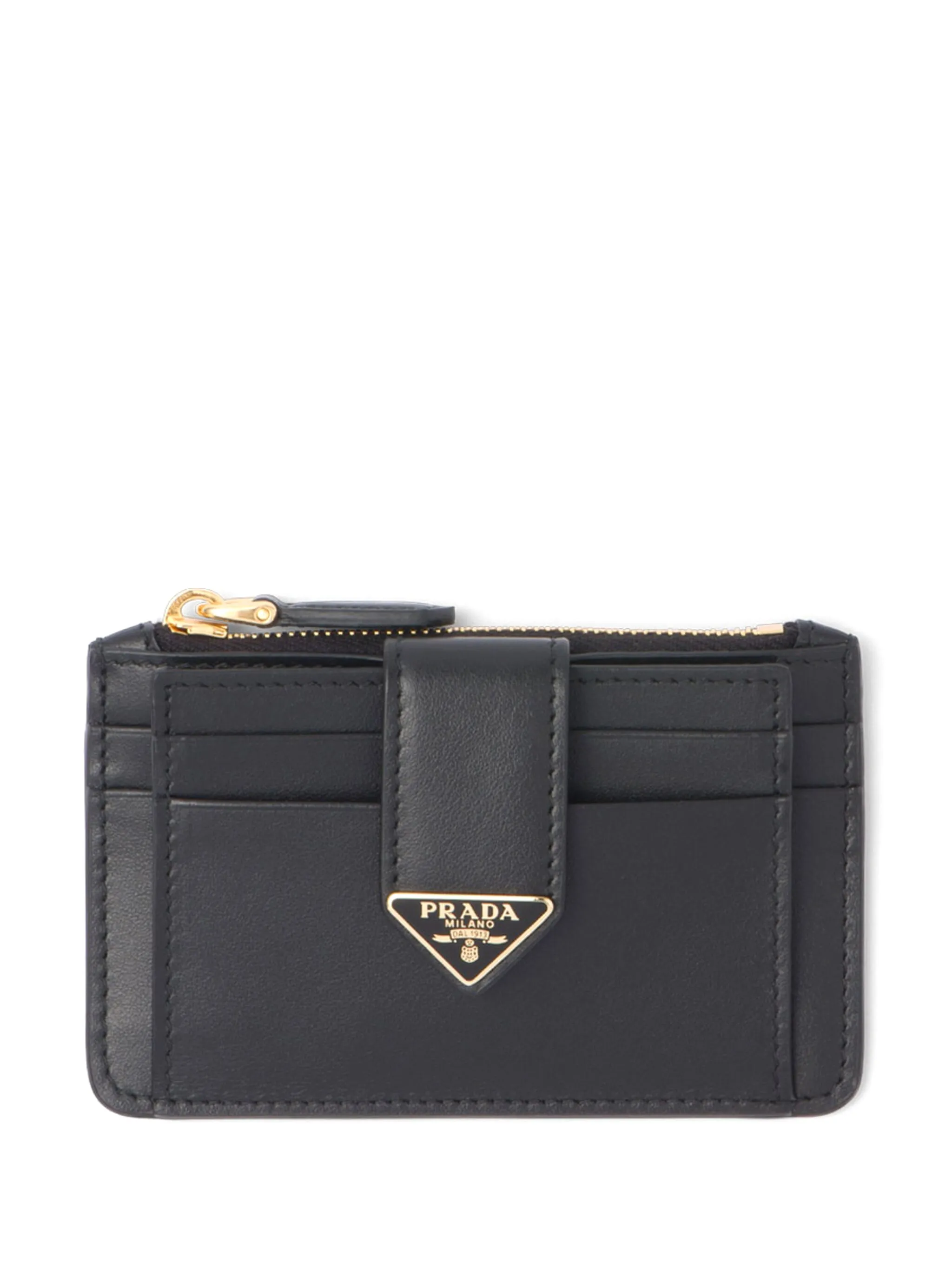 

Кошелек из сафьяновой кожи с логотипом Prada, черный