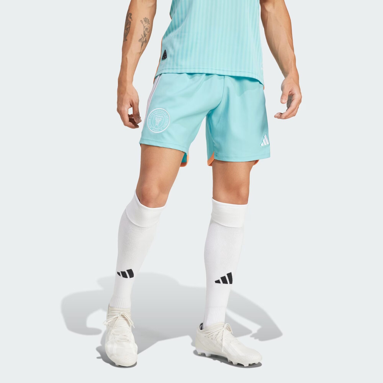 

Аутентичные шорты Archive 2024 Inter Miami CF Adidas, цвет Easy Mint