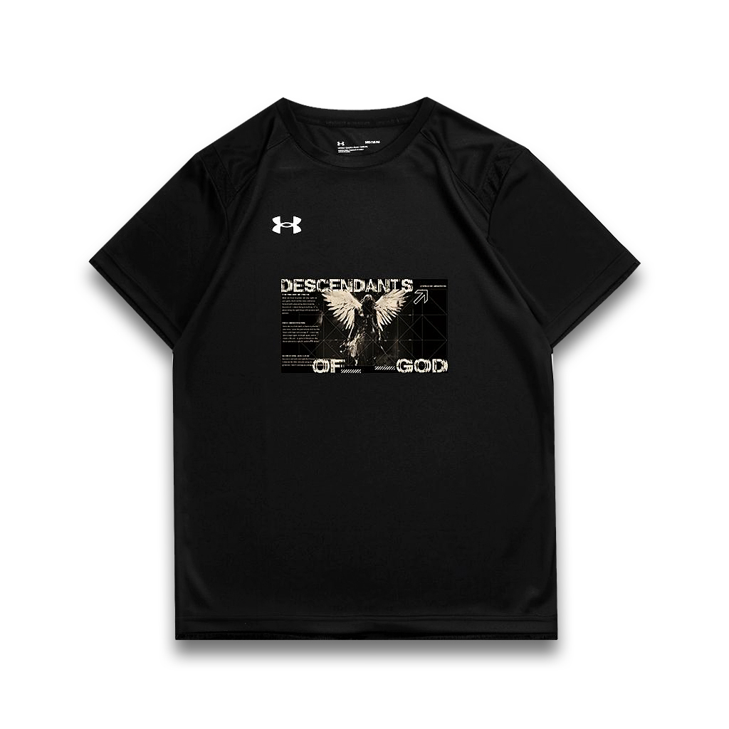 

Under Armour Футболка унисекс черная, Черный, Under Armour Футболка унисекс черная