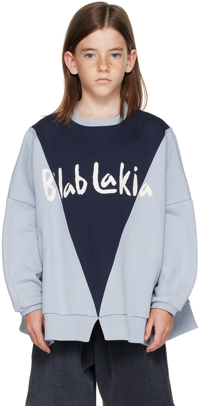 

BlabLakia Kids Синий свитшот со вставками