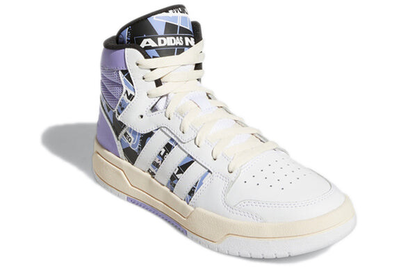 Кроссовки (WMNS) adidas neo Entrap Mid Sneakers White/Purple, белый — фото 3