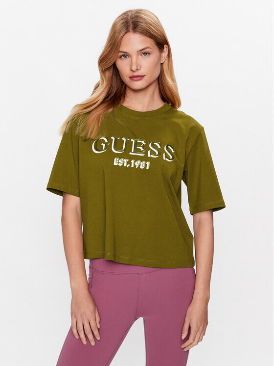 

Футболка стандартного кроя Guess, зеленый