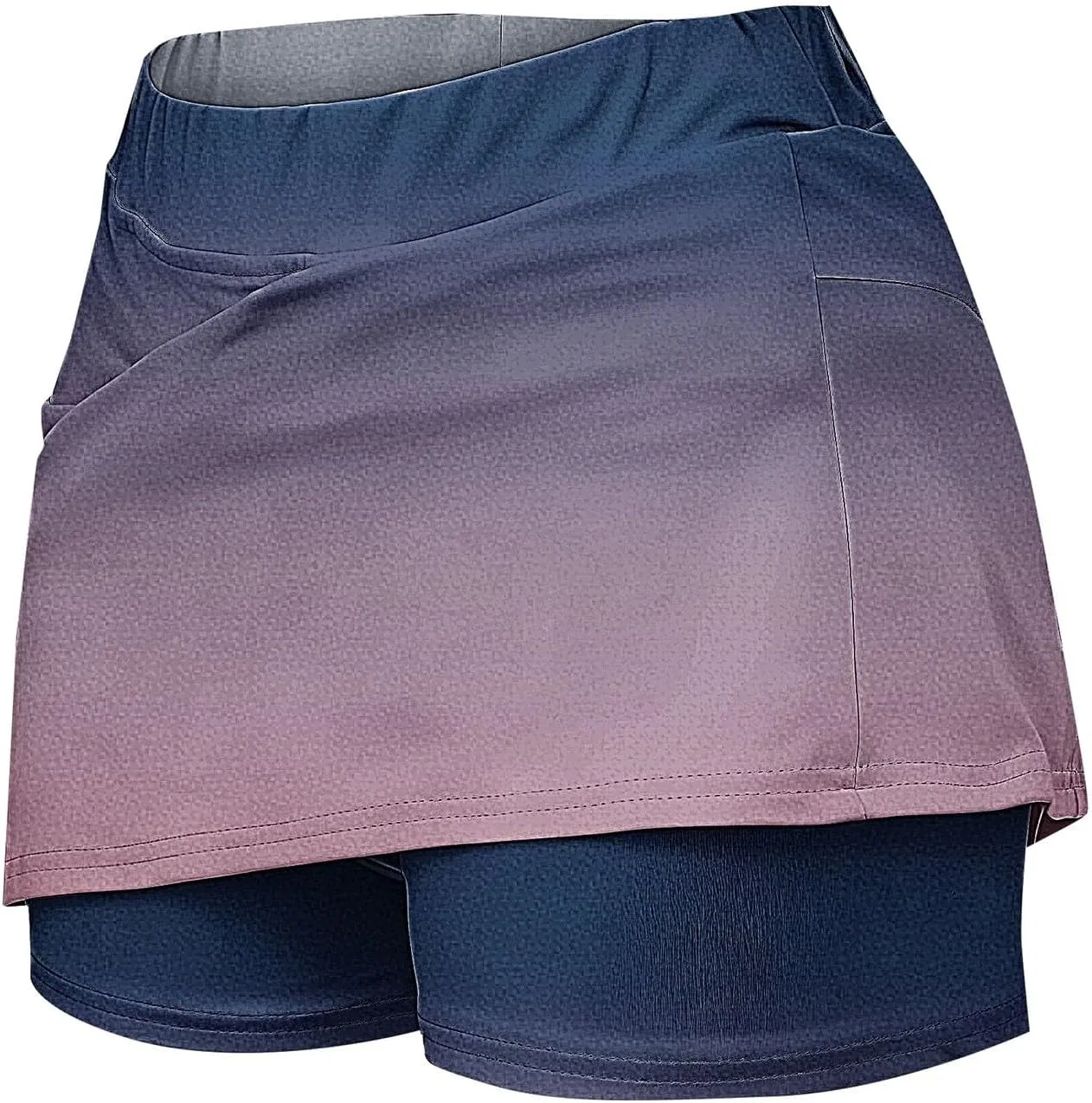 Юбка-шорты для девочек с рюшами AIMAOMI, 2-light Violet — фото 4