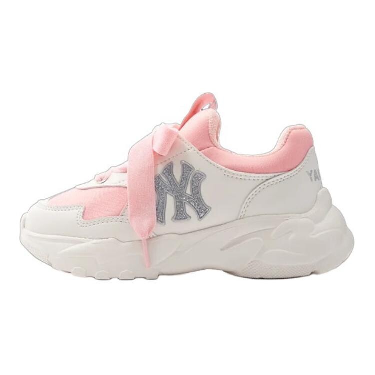 

Кроссовки Big Ball Chunky Kids Lifestyle GS Low-top белые/розовые Mlb, розовый