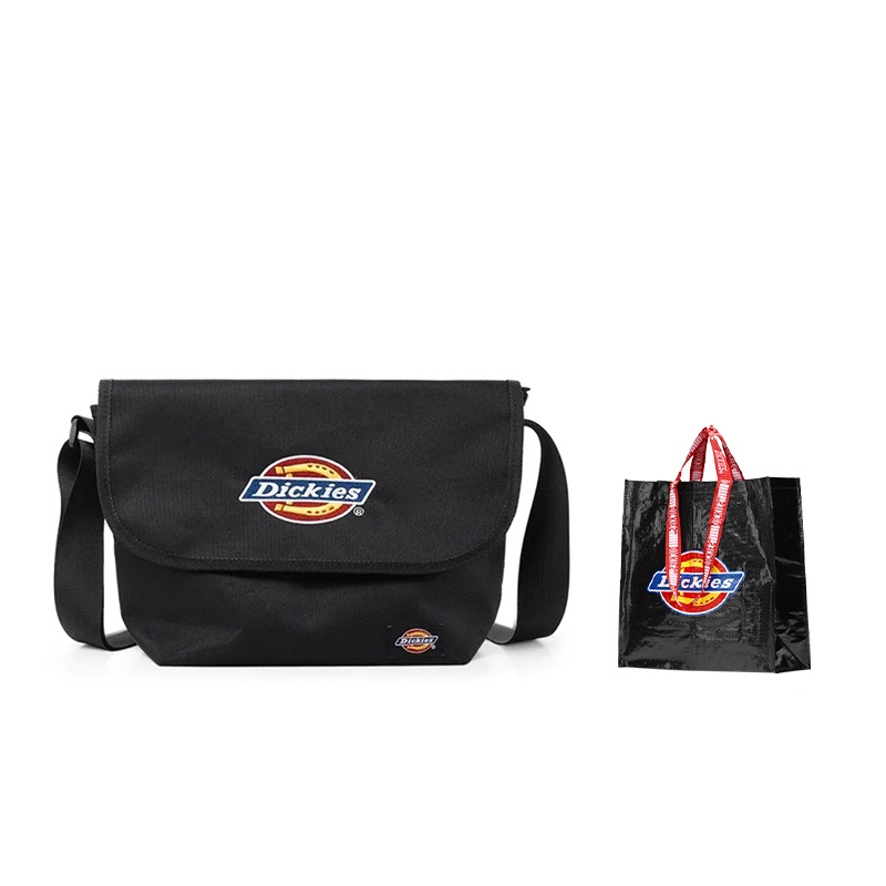 

Dickies Полиэстеровый мессенджер через плечо унисекс черный хаки экрю серый белый, Black DK-C035[Shopping Bag]