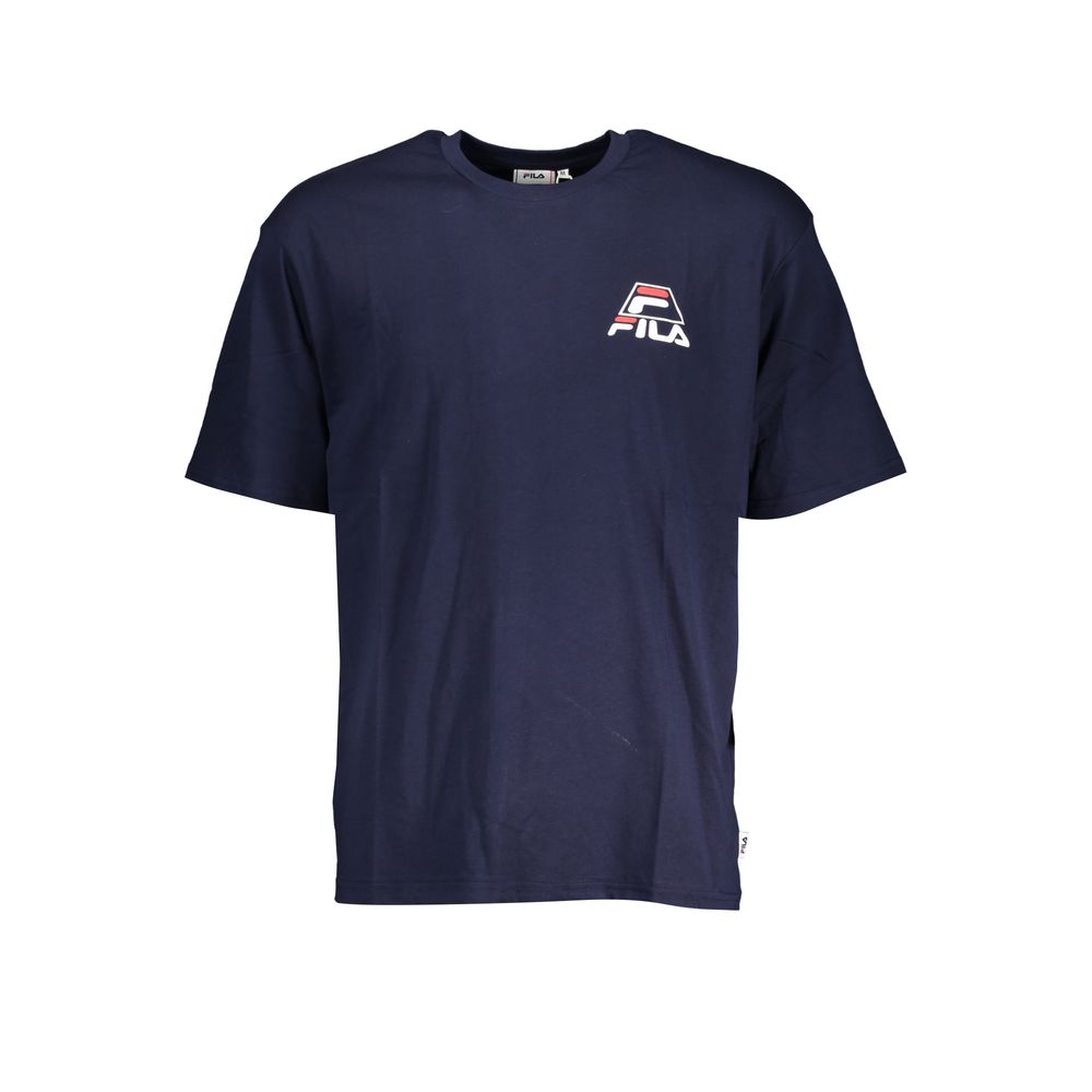 

Синяя хлопковая футболка Fila