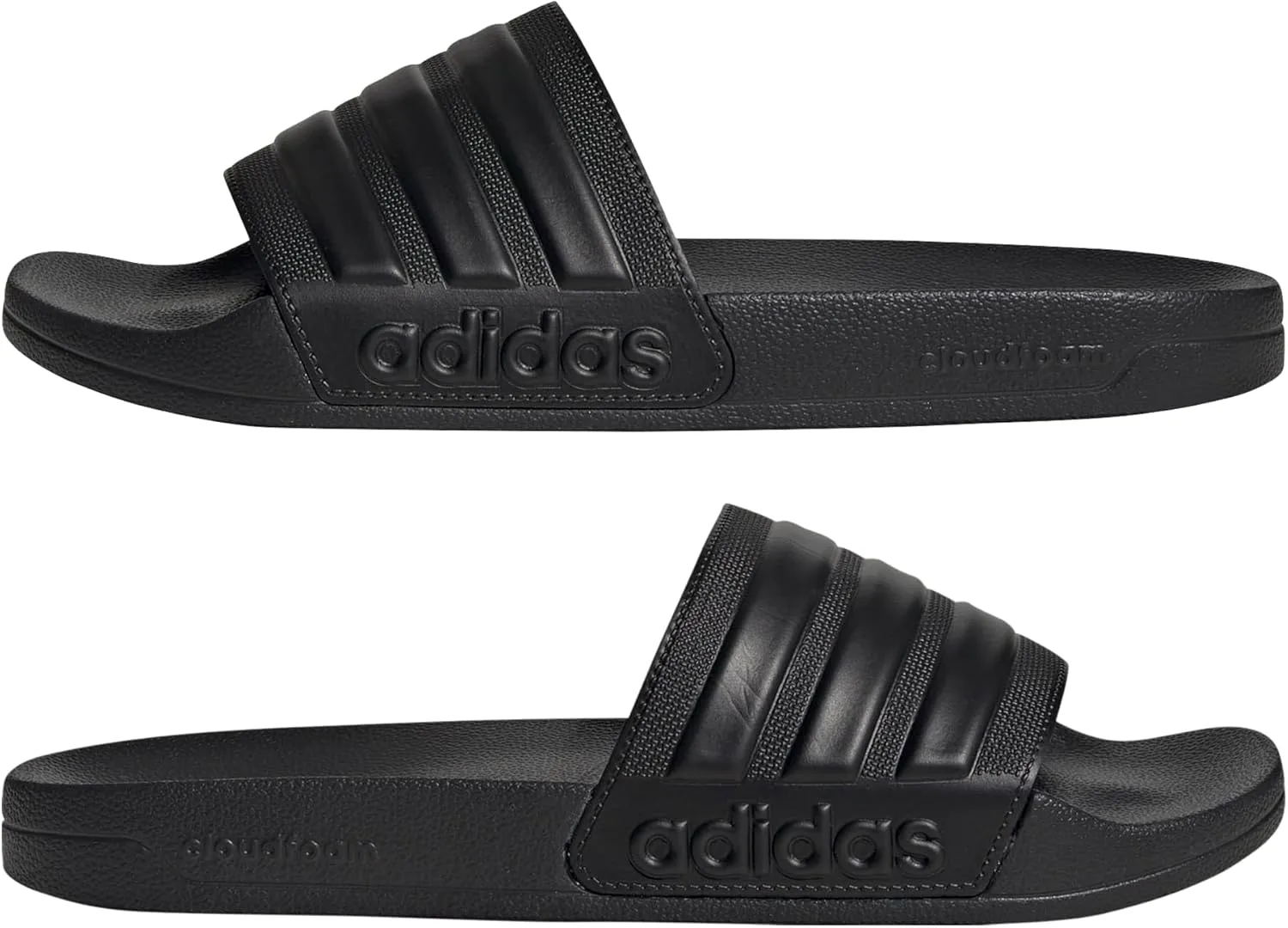 Шлепанцы Adidas Unisex Adilette Shower Slides, Old Flip Flops, Core Black, черный — фото 2