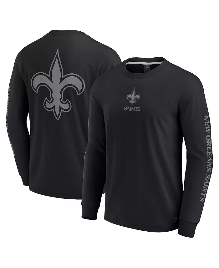 

Мужская черная футболка с длинным рукавом New Orleans Saints Elements Strive Fanatics