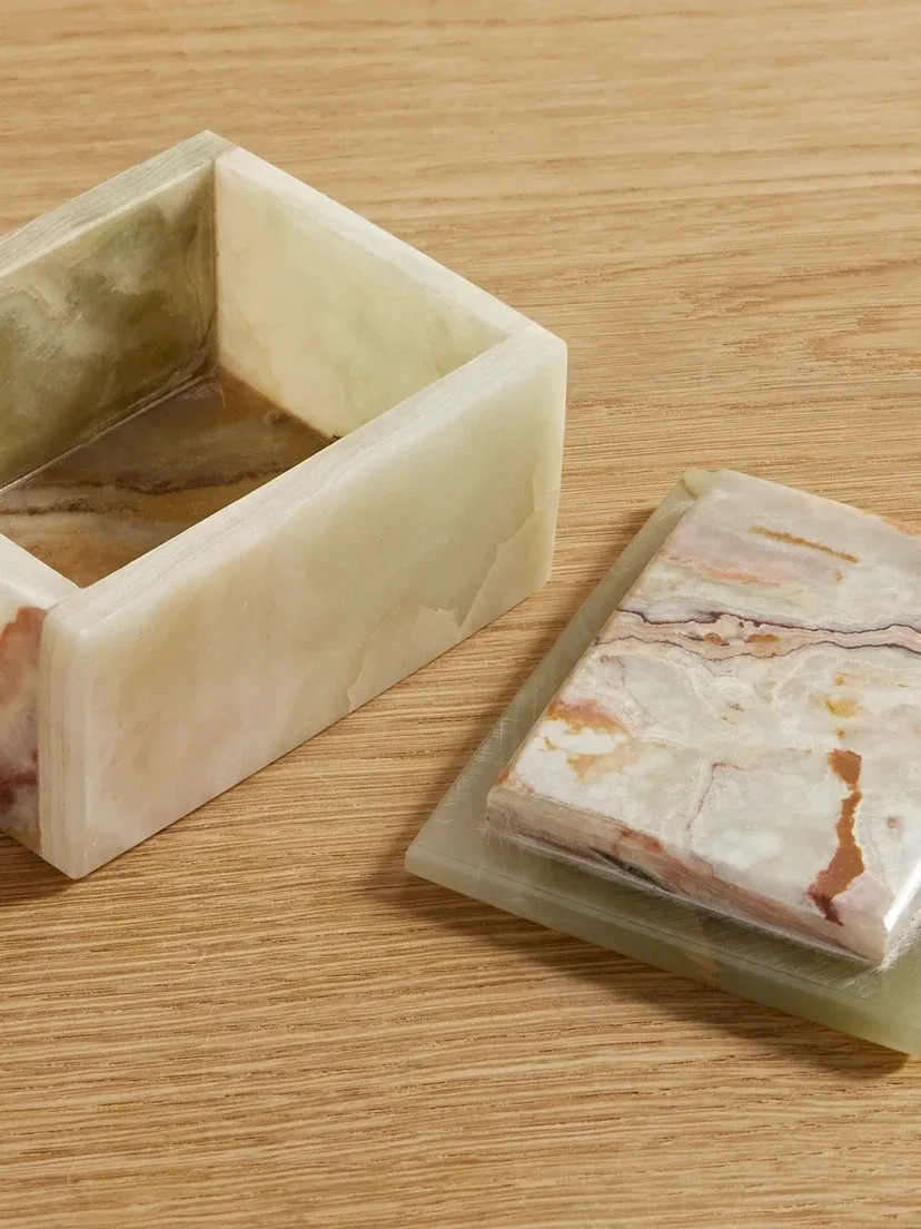 Шкатулка для украшений из оникса Jia Jia, бирюзовый — фото 3
