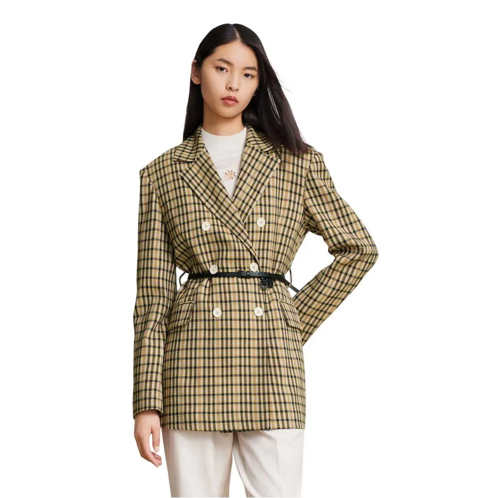 

Блейзер Lily Vintage Plaid, коричневый