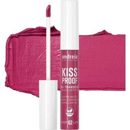 

Жидкая губная помада Kiss Proof No Transfer 08 Camelia Стойкая Andreia