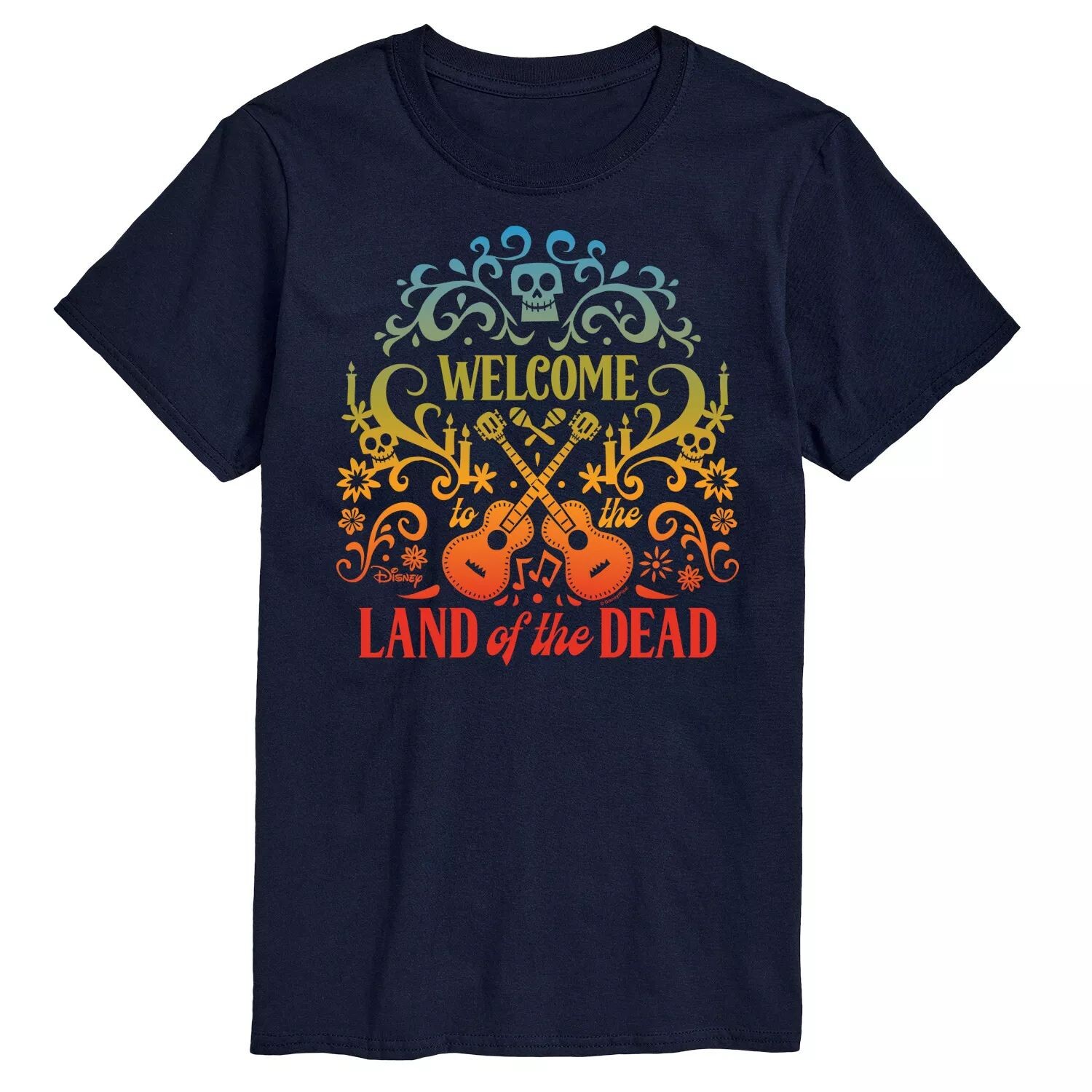 

Футболка Big & Tall Disney Coco Land Of The Dead Of The Dead Licensed Character, синий, Синий;черный, Футболка Big & Tall Disney Coco Land Of The Dead Of The Dead Licensed Character, синий