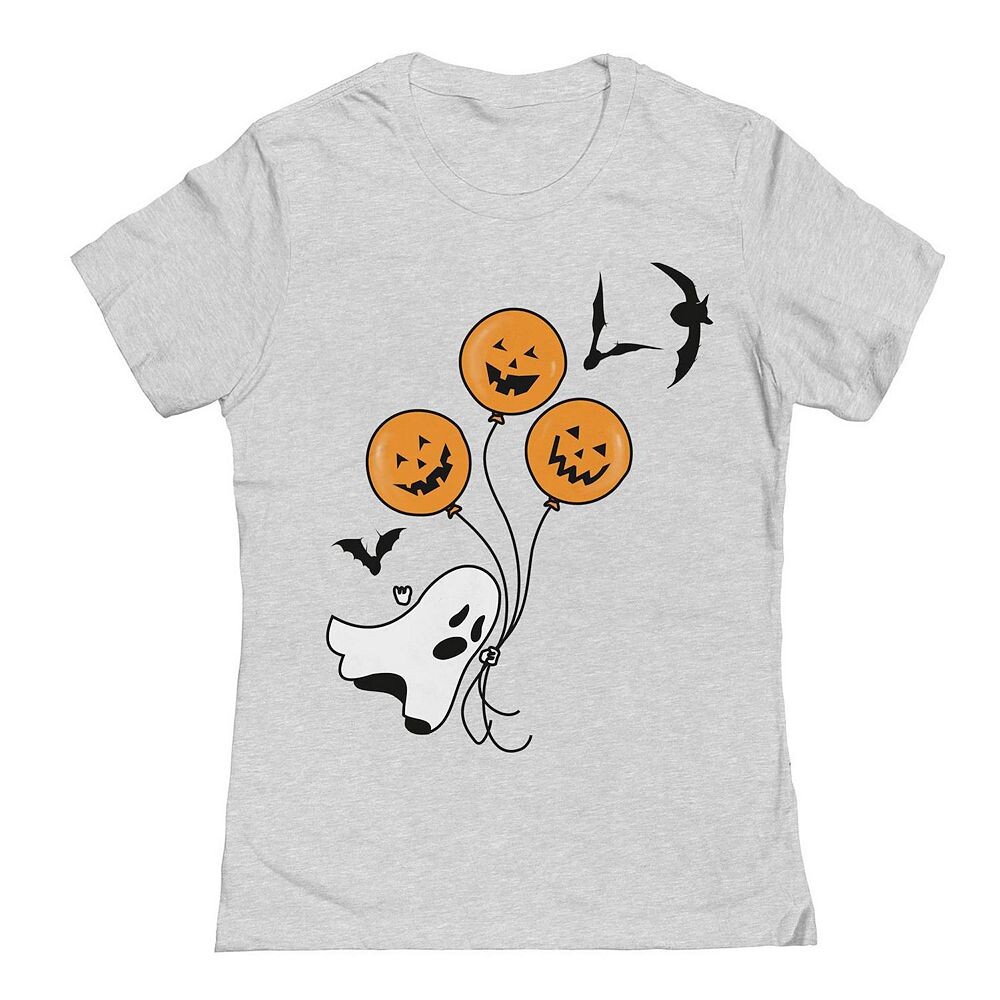 

Футболка Junior's Ready To Be Spooky с рисунком Хэллоуина, цвет Heather Gray