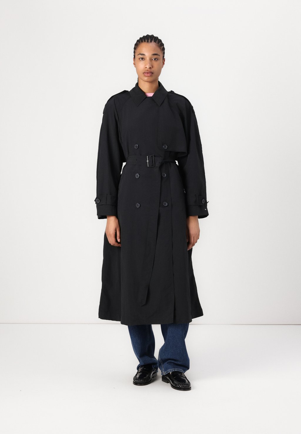 

Пальто-тренч OVERSIZED Tommy Hilfiger, черный