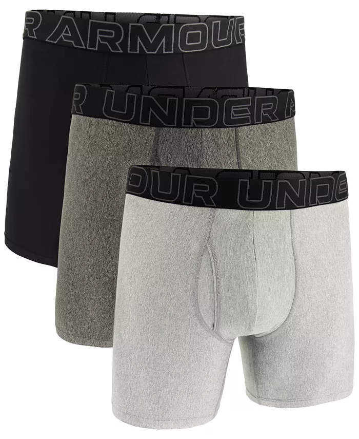 

Мужские боксеры Performance Tech Solid, 3 шт., 6" Under Armour, серый