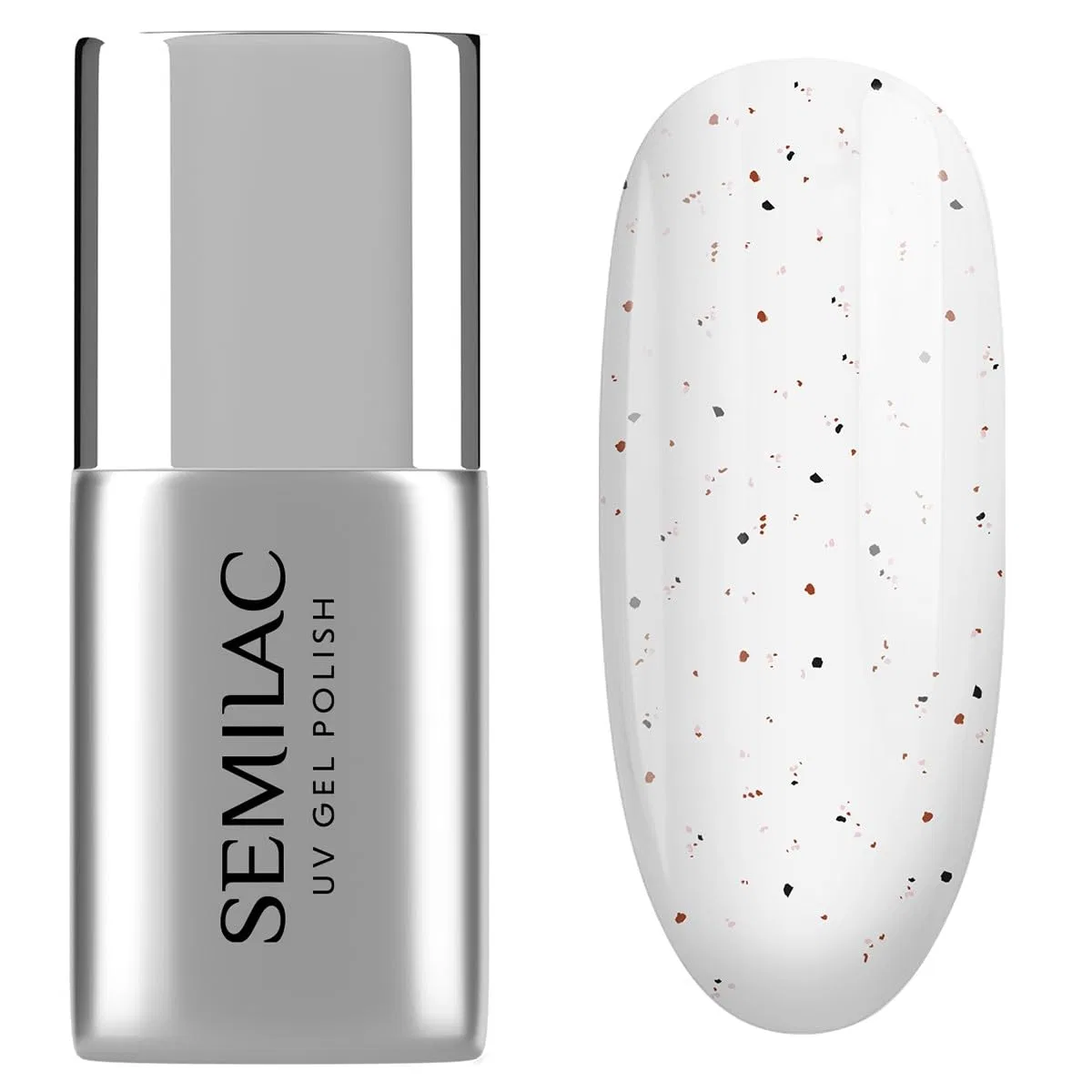 Топ для гель-лака «UV Hybrid Nagellack Top Coat T24 Terrazzo Top» от Semilac Semilac, T24 Top Terrazzo 7Ml