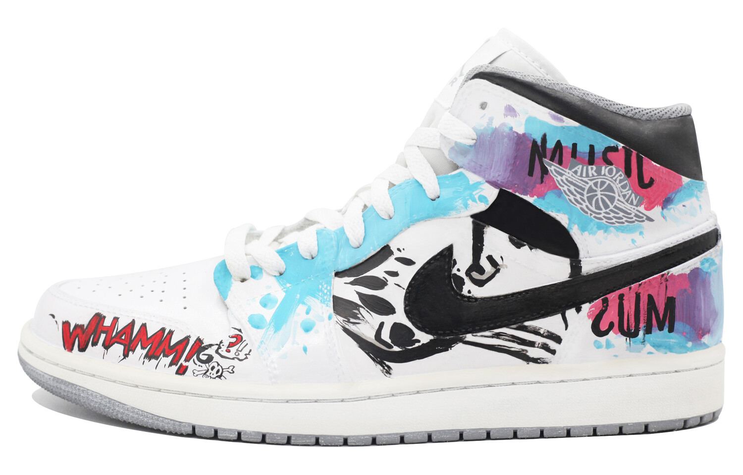 

Кроссовки Air Jordan 1 Vintage Basketball Shoes Men Mid-Top Blue
