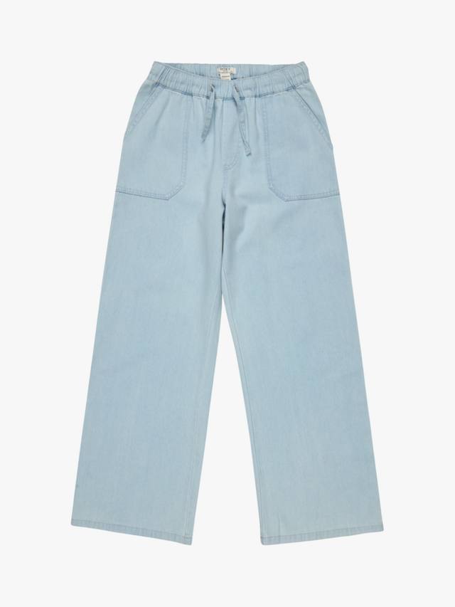 

Детские хлопковые джинсы с морским принтом Roxy, Light Blue