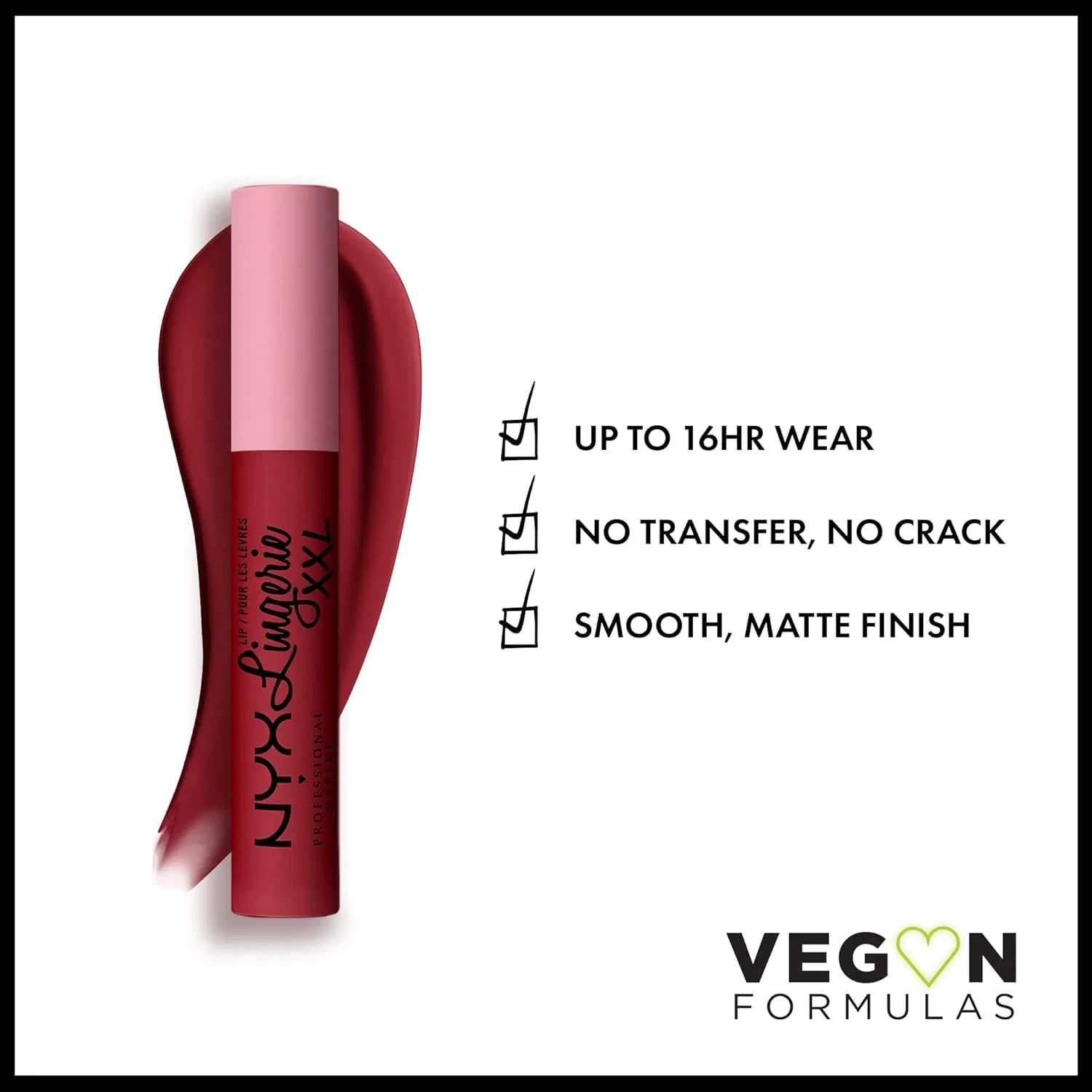 Жидкая матовая помада «Lip Lingerie XXL» от NYX Professional Makeup Nyx Professional Makeup, 23 It'S Hotter — фото 2