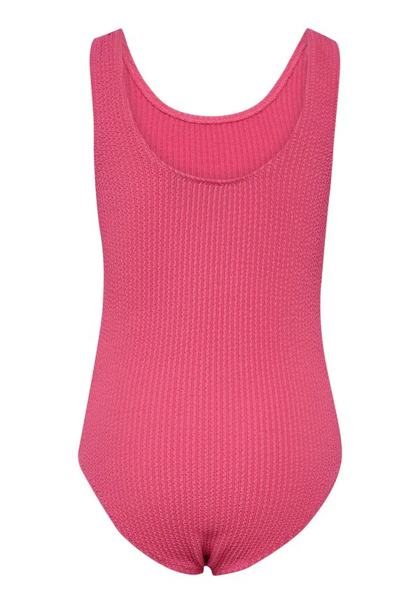 Купальник с эффектом мятой ткани Hummel, Pink Flambã — фото 2