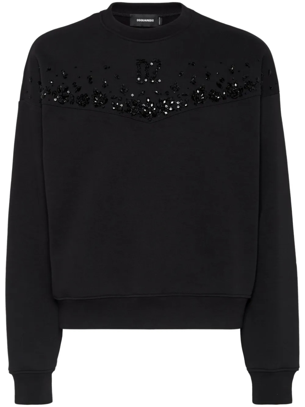 

DSQUARED2 толстовка с пайетками, черный