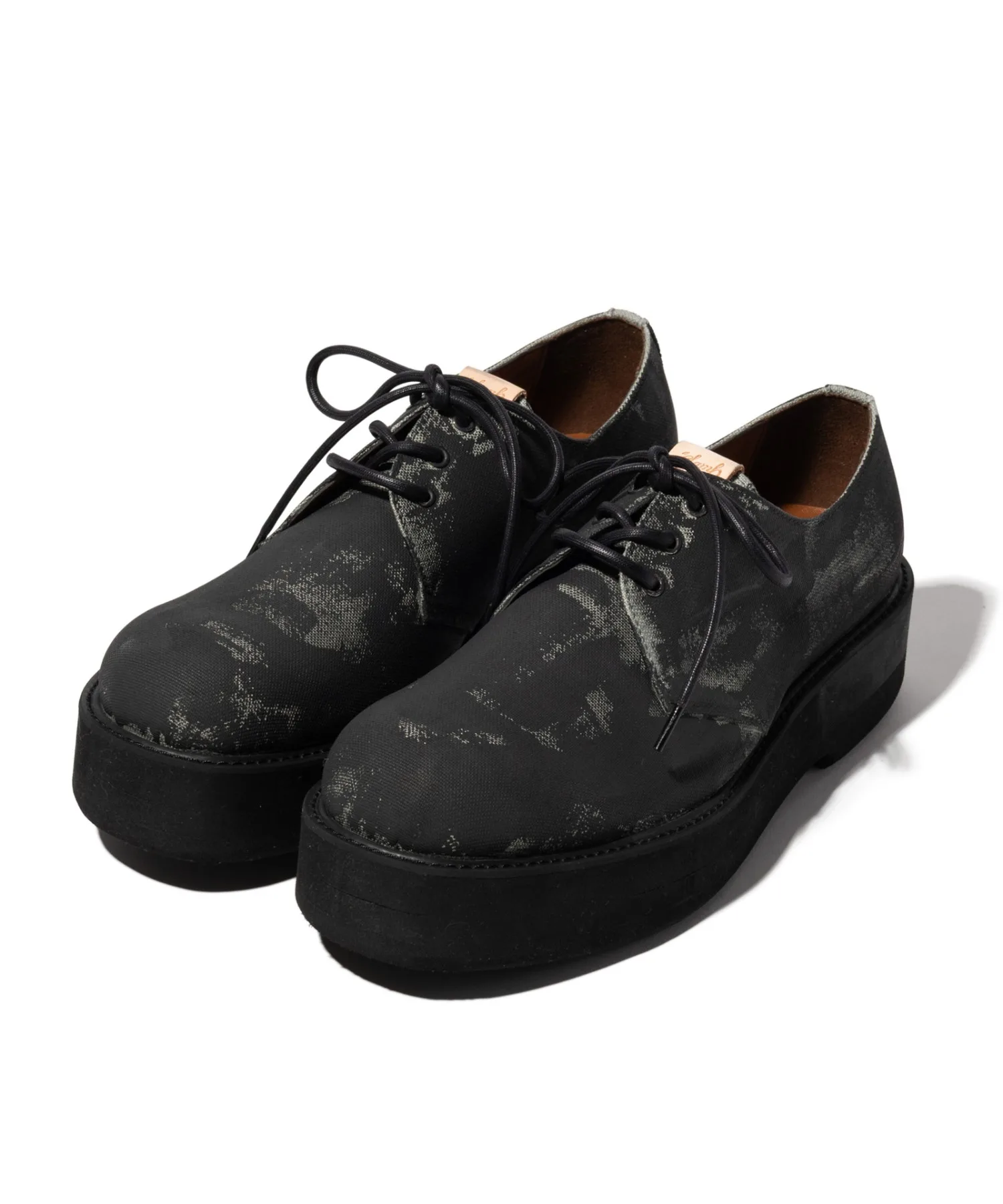 Унисекс туфли Aged Three Hole Shoes glamb чёрные
