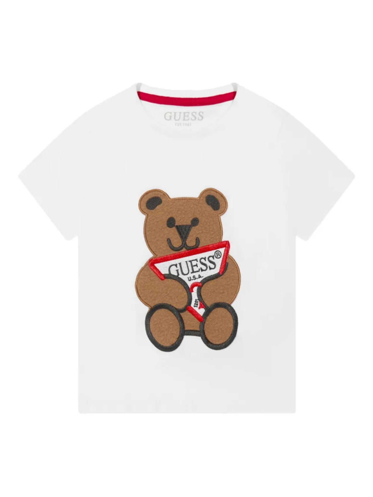 

Guess kids хлопковая футболка, белый