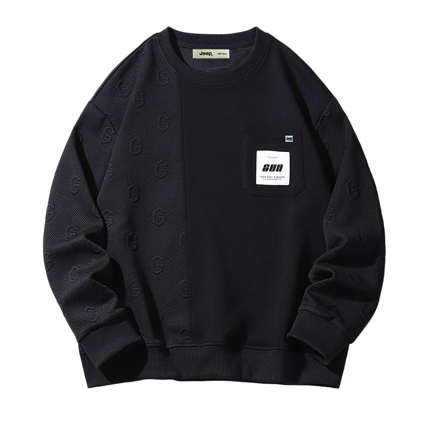 

Свитшот Leisure Collection Unisex Jeep, черный