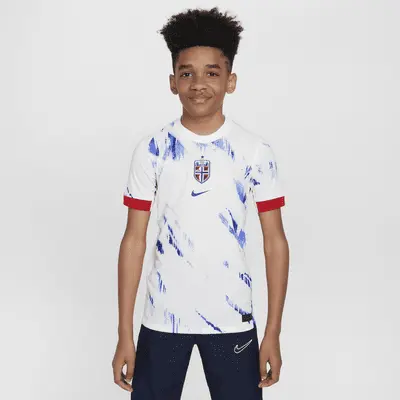 

Джерси Nike Norway (Women's Team) 2024/25 Stadium Away, цвет White/University Red/Old Royal