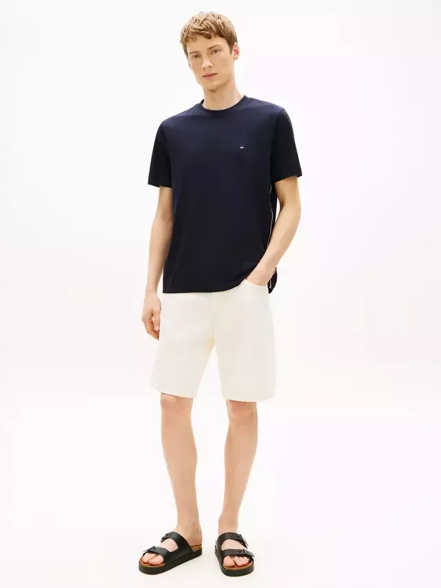 Хлопковая футболка стандартного кроя с логотипом Global Stripe Tommy Hilfiger, Dark Blue — фото 2
