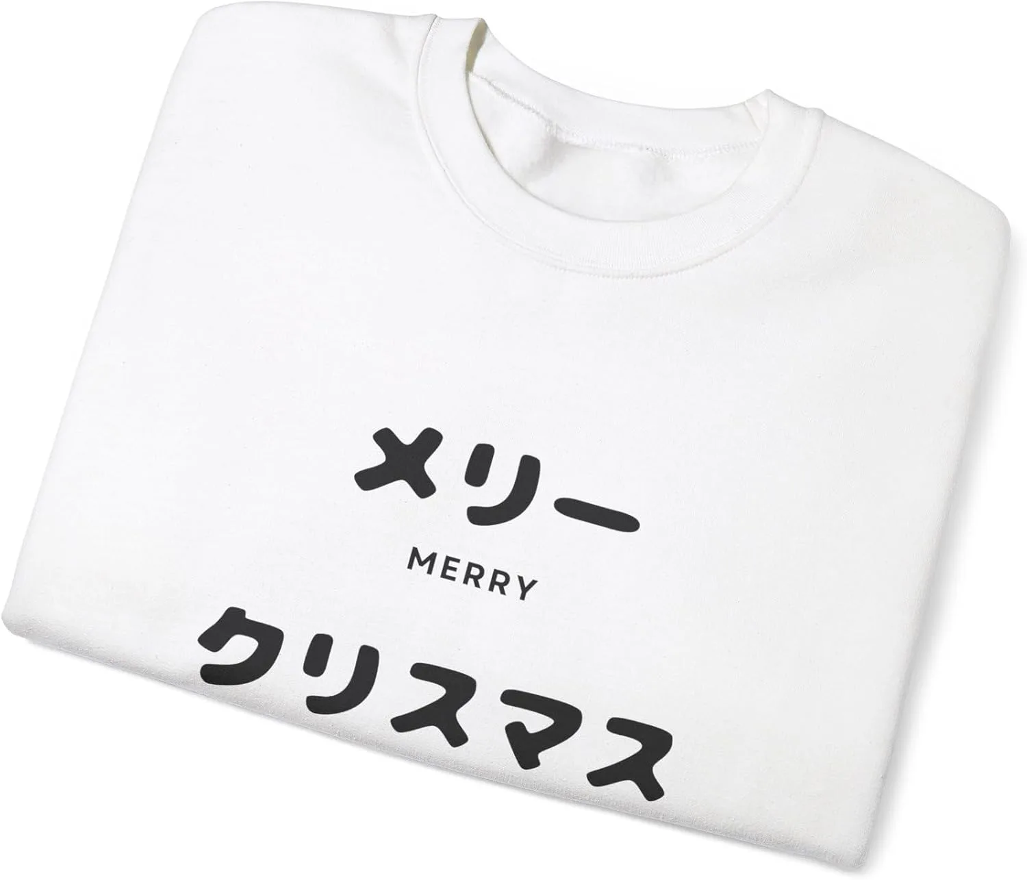 Японский свитер "Merry Christmas", зимний праздничный джемпер для него и для нее, рождественский подарок, унисекс — фото 3